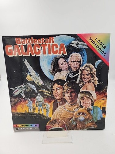 1982 Battlestar Galactica Laserdisc Sci Fi Richard Hatch Lorne Greene