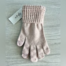 Style  Co Women's Faux-Fur Pom Pom Waffle-Knit Gloves