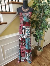 Vtg VAVAVOOM Womens Medium Strapless Cocktail Summer Dress