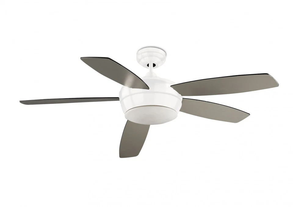 Ventilatore Soffitto Lampada Samal Bianco Ventola 132 CM Raffreddamento Remoto - Immagine 2 di 2