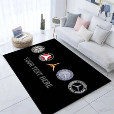 Mercedes Car Rug, Mercedes Floor Rug, Mercedes Decoration Rug, Mercedes Lover
