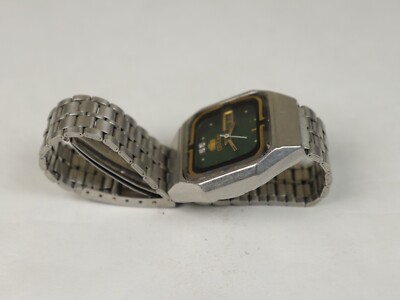 Vintage Orient Automatic Men's Watch - Rare Green Dial, TV Case