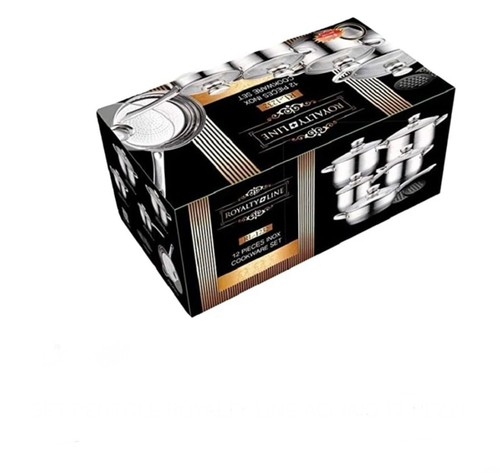 Batteria Di Pentole 12 Pezzi Royalty Line Acciaio Inox Induzione Con Coperchi - Foto 4 di 6