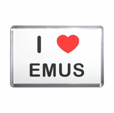 Emus I Love Heart Plastic Fridge Magnet (S, M, L, XL) | eBay