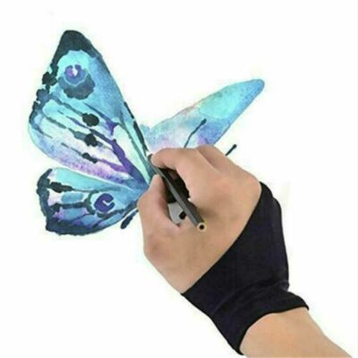 OTraki Two Finger Anti-fouling Glove Drawing & Pen Graphic Tablet Pad For Artist