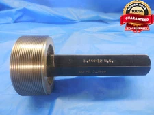 3.444 12 NS THREAD PLUG GAGE GO ONLY P.D. = 3.3899 UNS 3.444"-12 INSPECTION