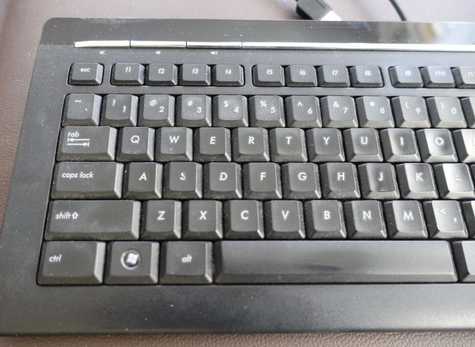 ASUS Slim Multimedia USB Keyboard w/Volume Control KB34211, Untested, Sold As-Is - Image 2 of 4