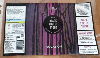 Craft Can Beer Wrap - Black Forest Stout - Vocation Brew Co
