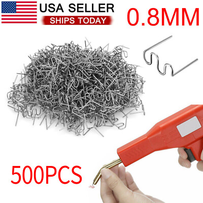 #ad #ad Stainless Steel Hot Staple Welding Car Bumper Fender Welder Stapler Repair Kit $9.98