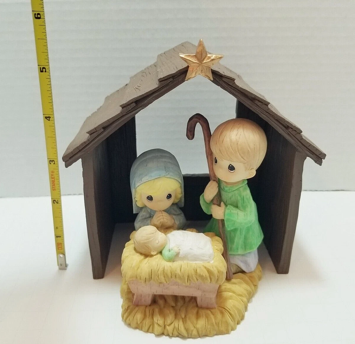 Precious Moments Nativity Set, Vintage Nativity Set, 10 piece nativity