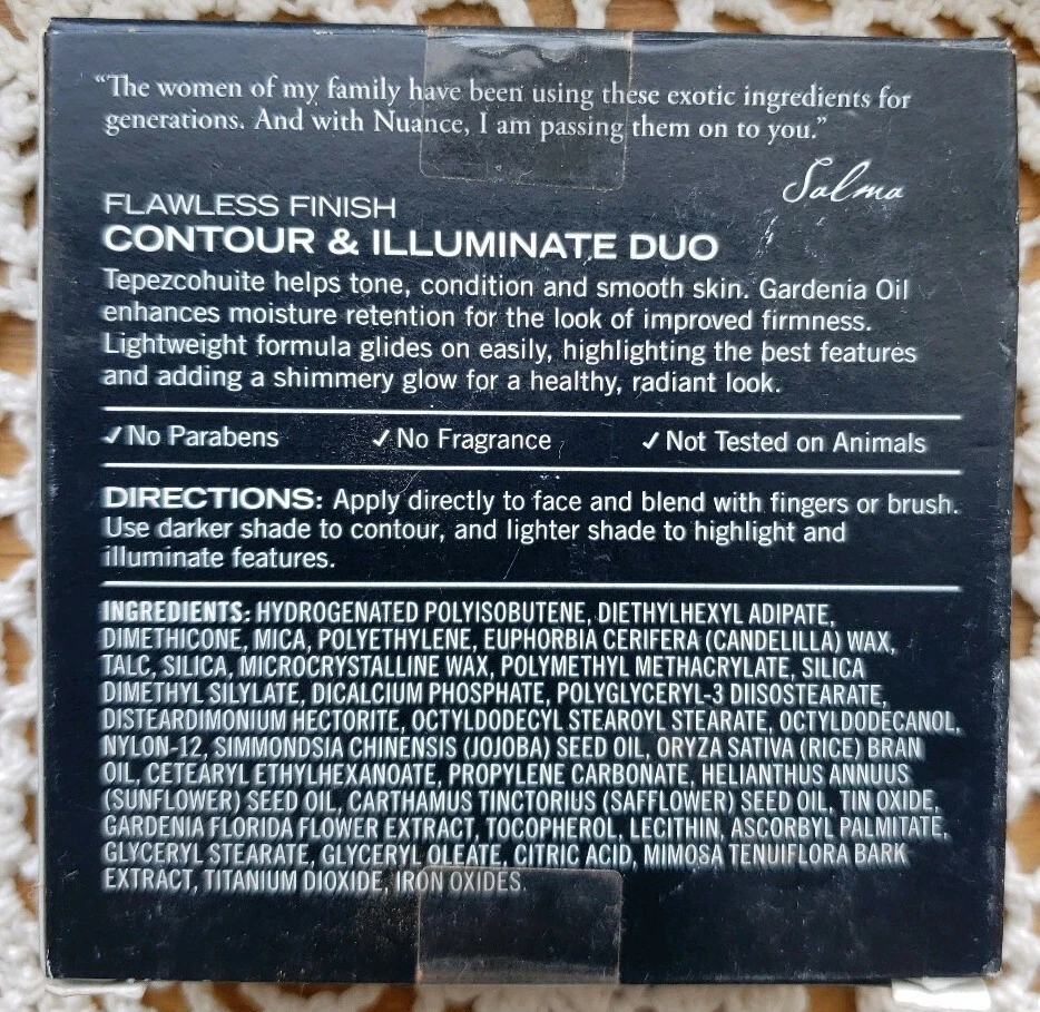 Nuance Salma Hayek Illuminating Blush Bronzer Duo~530 Pearl Light & Shaded Sand - Image 4 of 4