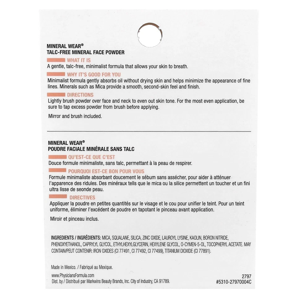 Talc Free Mineral Face Powder Buff Beige 0.3 Ounce for Sensitive Skin - Image 3 of 4