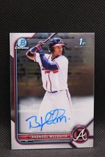 2022 Bowman Chrome Brandol Mezquita #CPA-BMQ 1st Auto Atlanta Braves RC