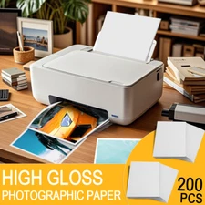 200 Sheets 8 x 10" Ultra Premium High Glossy Inkjet Photo Paper Fast Drying 230g