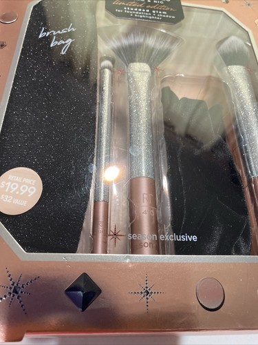 Limited Ed. Brush Set w blackBag Velvet Headband foundation shadow hi-lighter - Picture 5 of 6