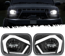 H6054 LED 7X6 5X7 Headlights Hi/Low Anti-Glare DRL Compatible Replacement