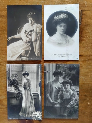 4 Postkarten/AK vor 1914 Königshaus Prinzessin Rupprecht Bayern Adel + Monarchie