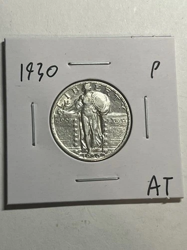 1930 Standing Liberty Quarter Choice AU Silver 25c