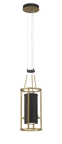 Minka Lavery 5085-L Levitation 7"W LED Mini Pendant - Soft Brass / Sand Coal - Picture 9 of 9