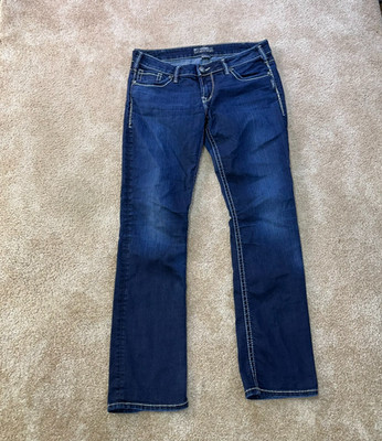 Silver Berkley Bootcut Jeans Women's 32x32 Blue Stretch Denim