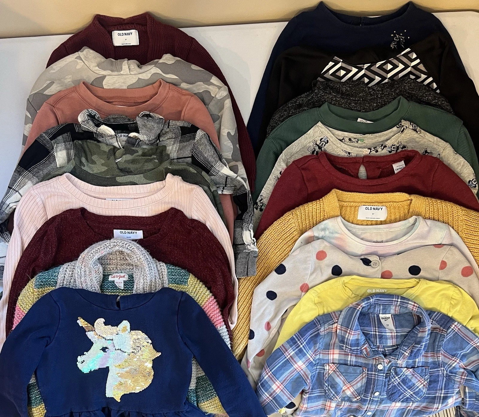 626 Girls Clothing Lot of 20 Size 5T XS Fall Winter Shirt Dress Sweater