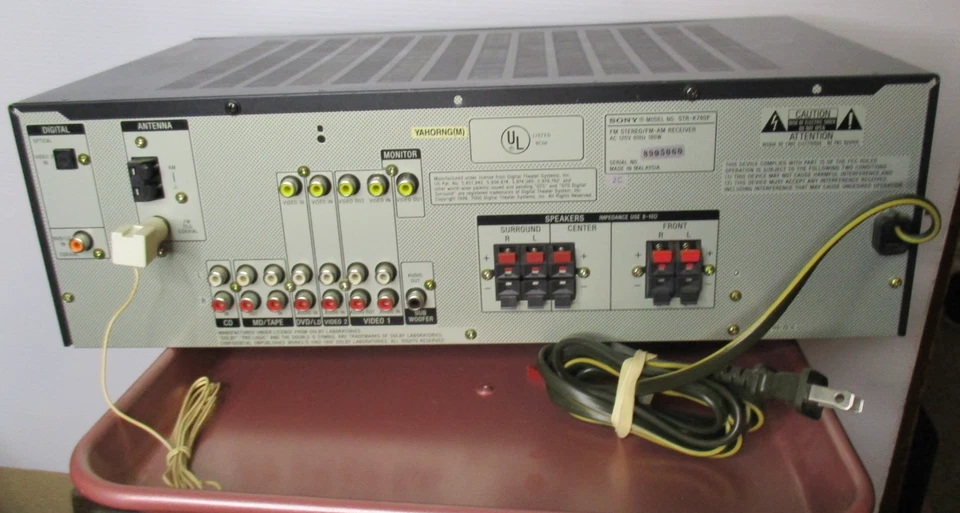 Sony STR-DE475 - Home Theater Digital AV Stereo Receiver 5.1 Channel - Working! - Image 4 of 4