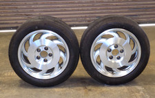 Front Wheel Rim SET LH & RH Alloy 17"x8.5" C4 OEM 1993 Corvette Michelin Pilot