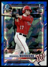 2021 1st Bowman Chrome Sapphire Branden Boissiere #BDC-156 Washington Nationals
