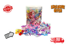 120PCS Plastic Sewing Clips with Storage Jar for Quilting Crafting Supplies