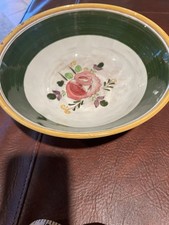 Vintage Serving Bowl 10in. Dela-ware Made In USA. El Rosa