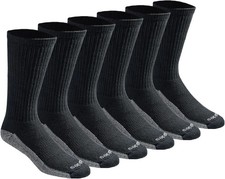 Dickies Men's Dri-Tech Original Moisture Control Crew Socks,M-XXL-6, 12, 18Pairs