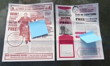 1960s Ports Of Call Sweepstakes WIN Three Dutch Motorcycles FREE! Entry Forms
