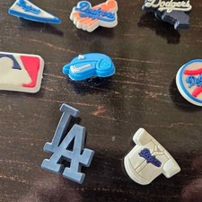 Los Angeles Dodgers MLB Croc Charms Jibbitz Set of 8