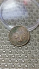 1880 Indian Head Cent Penny Fine Details Corrosion                          D189