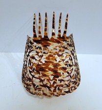 Vintage Large Spanish Peineta Mantilla Hair Comb Faux Tortoise Shell