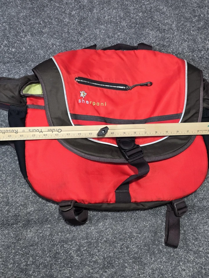 Sherpani Bolso Mensajero Rojo Marrón Bandolera Bolso de Hombro Yoga Mat Correas Foto 3 de 4