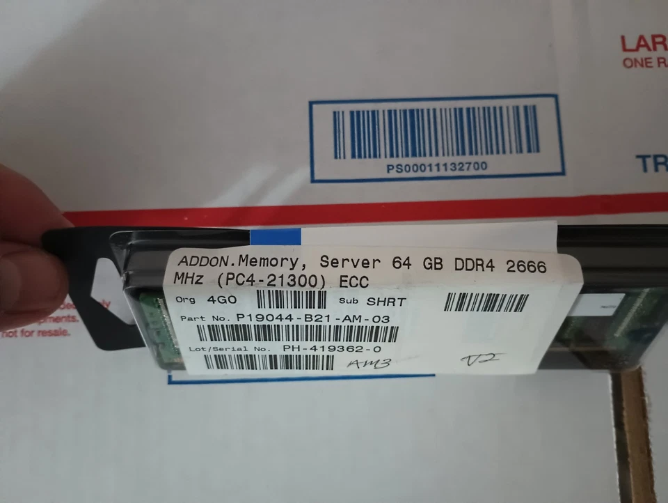ADDON Memory Server 64GB DDR4 2666 MHz PC4-21300 ECC P19044-B21-AM-03 - Image 2 of 3