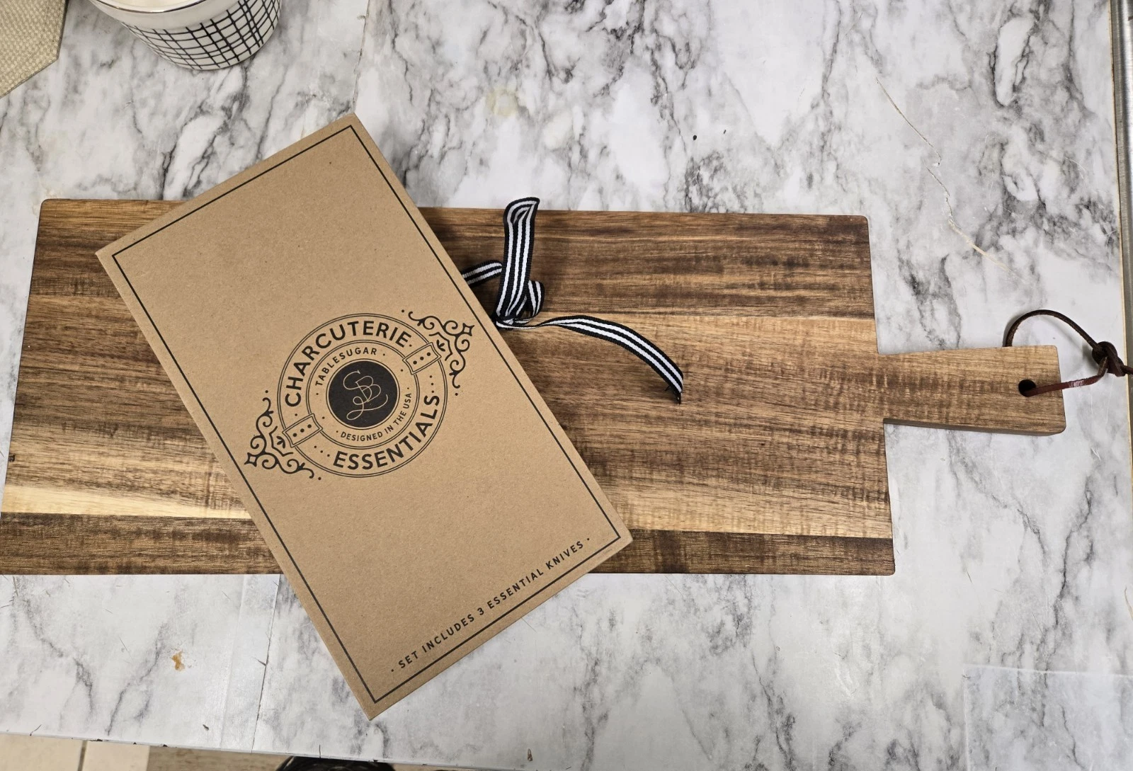 New Charcuterie Essentials Board and Knives Set