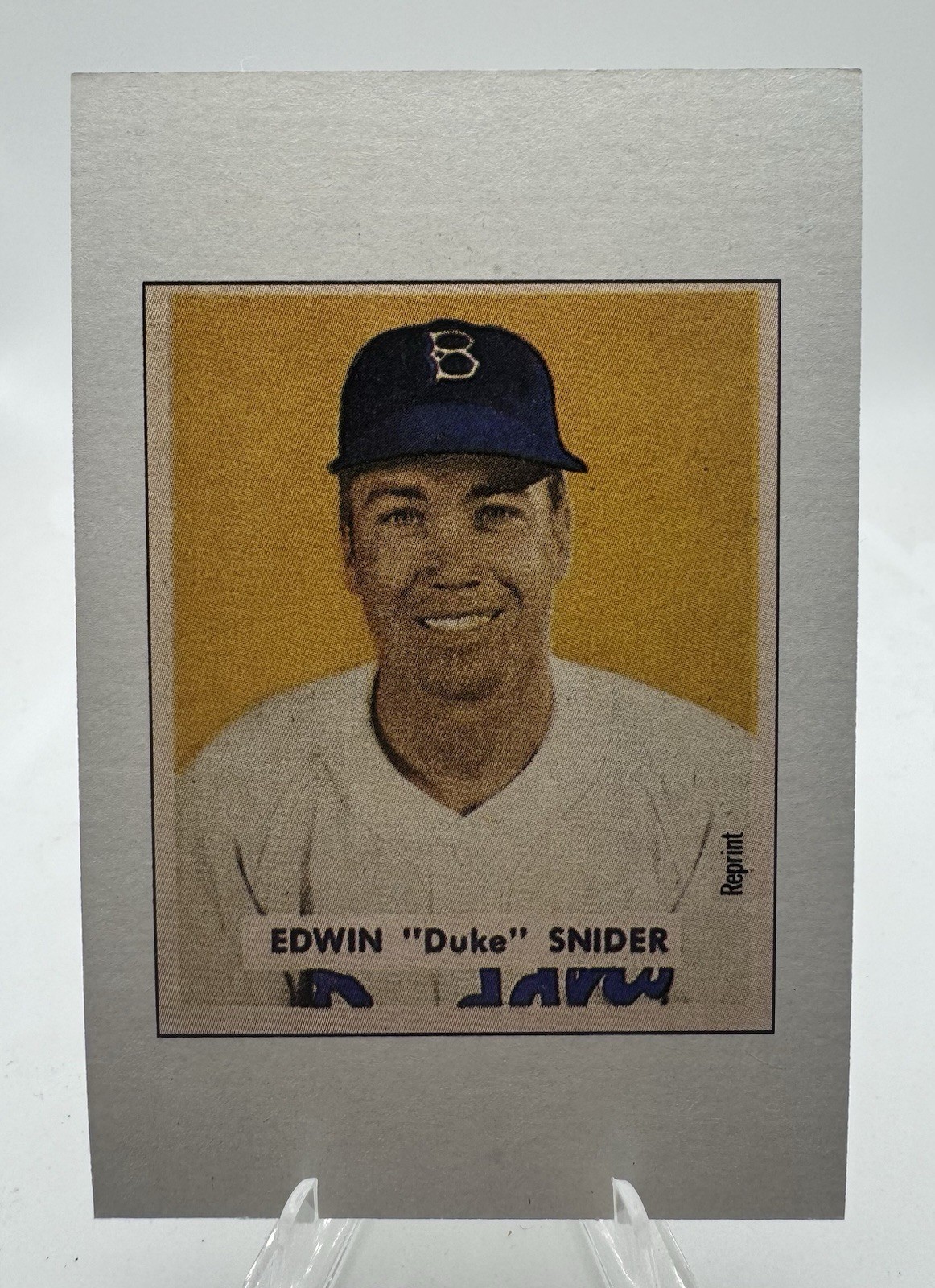 Edwin Duke Snider 1989 Bowman Reprint HOF Sweepstakes Brooklyn Dodgers