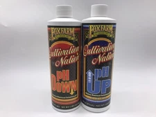 Fox Farm Cultivation Nation pH Down and pH Up Set of Two 16oz Pint Bottles