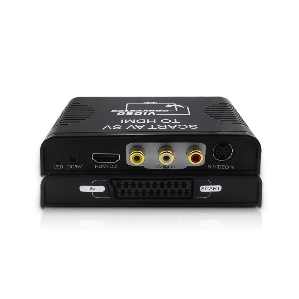 Scart AV S-video Composite AV RCA To HDMI 1080P Video&Audio Converter Adapter - Image 2 of 4