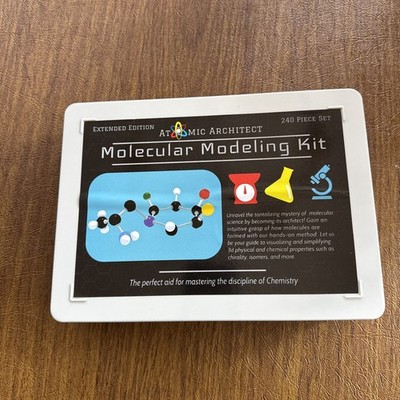 Atomic Architect Molecular Modeling Kit 240 Piece Set Extended Edition Complete 