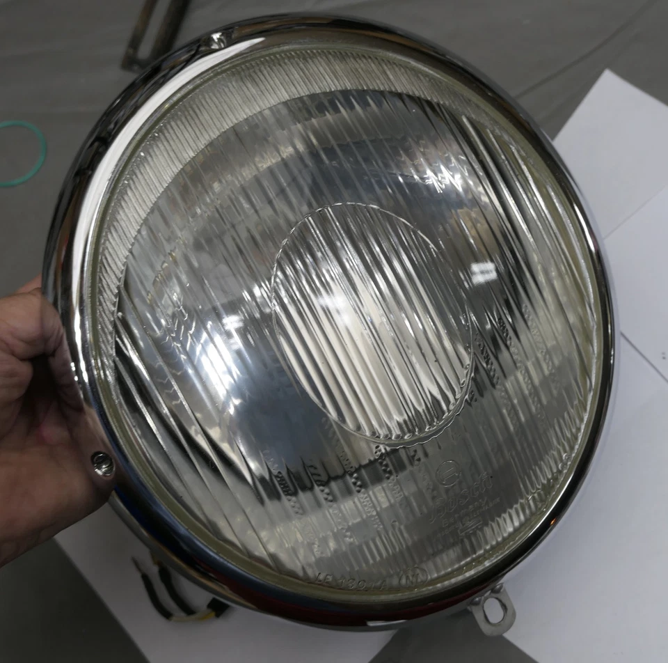 恢复的保时捷 356 356A 356B 356C 博世对称车头灯组件套装 — 第 3/4 张图片