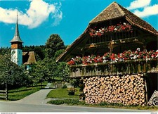 Carte Postale - Suisse - Autre - Paysage Suisse - Chalet Suisse en bois - Fleurs