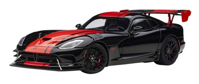 AUTOart 1/18 Dodge Viper 1:28 Edition ACR Black/Red Stripe 71732 JP