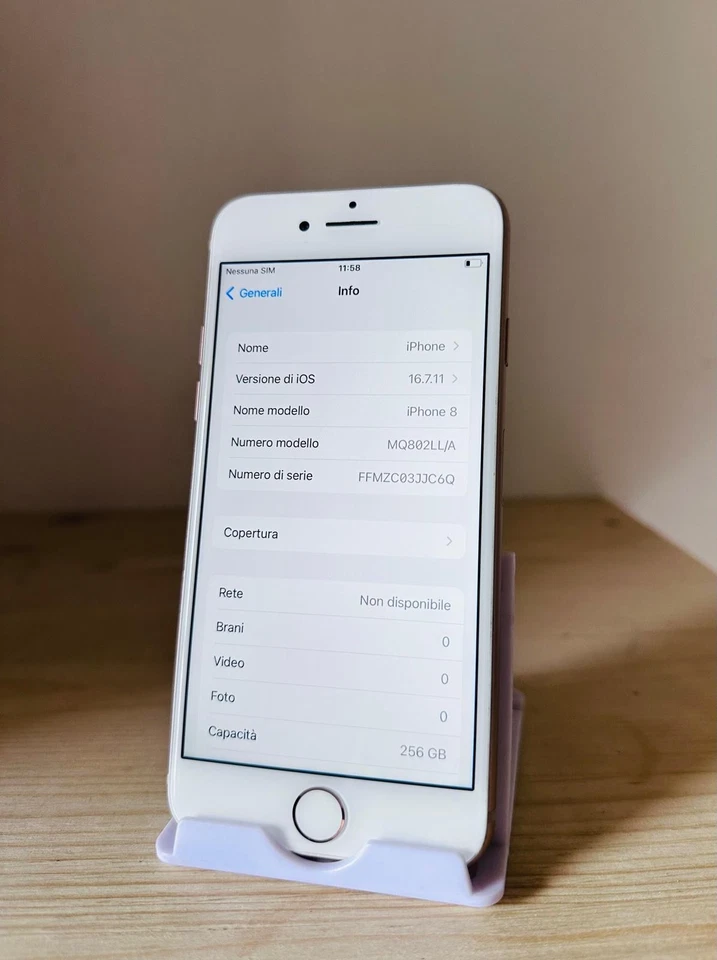 Iphone 8 256gb gold rose (oro rosa) - Immagine 3 di 4