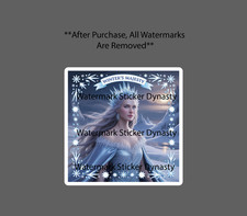 Winter Queen Sticker Waterproof Decal Snow Princess Mountain Dress Gift New