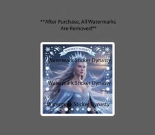 Winter Queen Sticker Waterproof Decal Snow Princess Mountain Dress Gift NEW