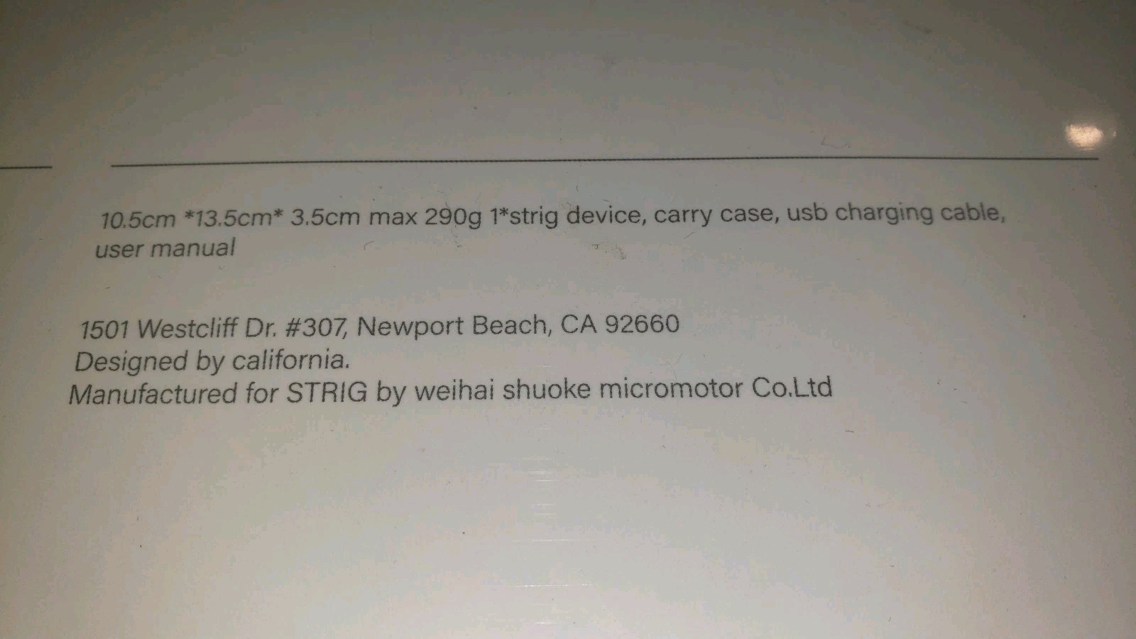 NEW STRIG Full Body Glide Action Bio Blade Self-Massage Therapy Device White