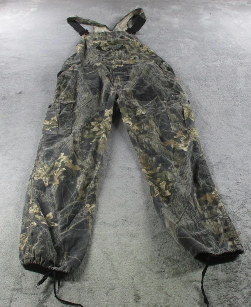 Jerzees Outdoors Overalls Mens 40 Green Camo Hunting Bib Pants Workwear Pockets
Opens in a new windo